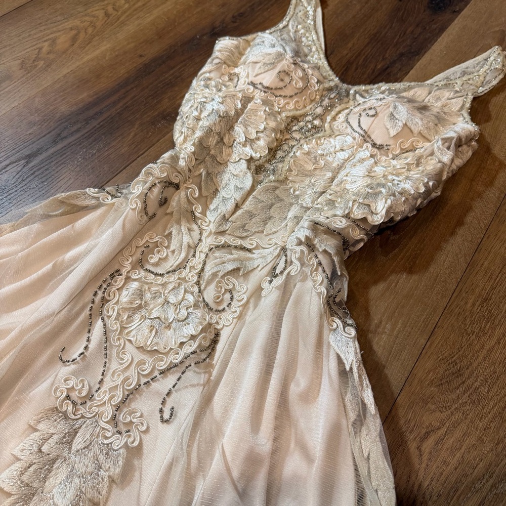 Vintage Y2K Beaded Dress Vintage Beaded Dress Sue Wong Vintage Wedding Dress - Picture 3 of 17